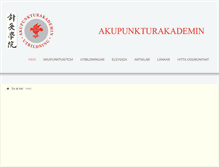 Tablet Screenshot of akupunkturakademin.se